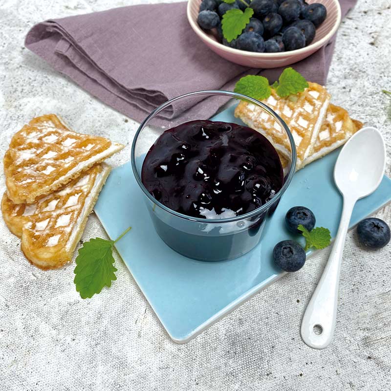 Blaubeer Holunder Grütze