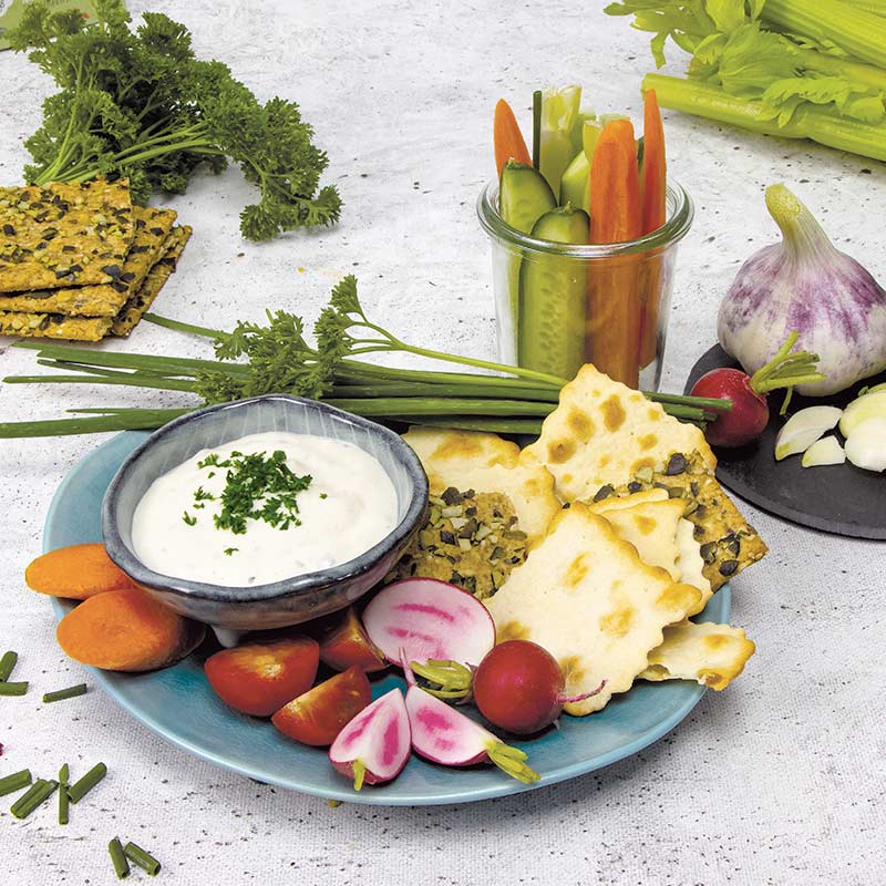 Knoblauch Creme Dip