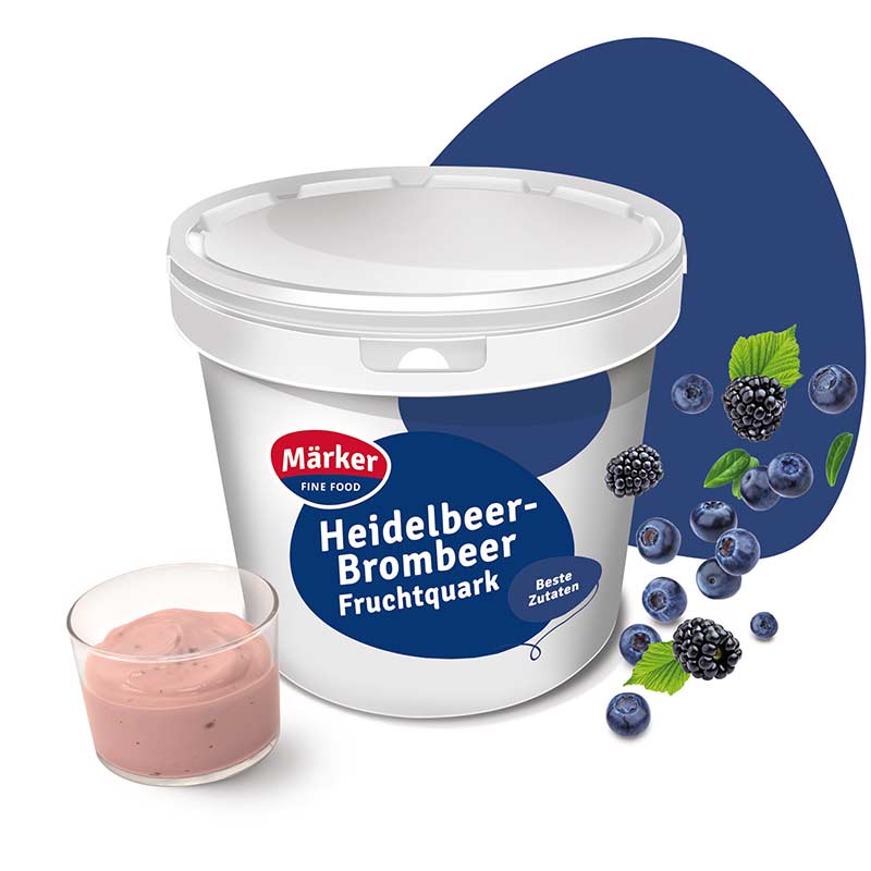 Heidelbeer Brombeer Fruchtquark